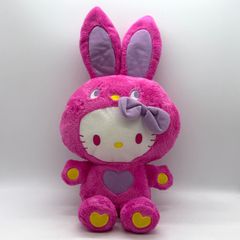 ハローキティ カラフルバニー ピンク 全長約48cm ぬいぐるみ インテリア コレクション キティちゃん