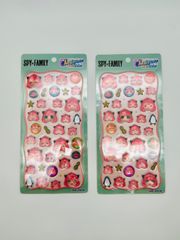2개 세트 [SPY×FAMILY] Cherigem Sticker 아냐 포저 체리젬 스티커 우루츄루 푹 빠져