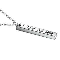 JJIA I Love You 3000ネックレス レディース メンズ お父さん お母さん ボーイフレンドギフト ガールフレンドギフト クリスマス 誕生日ギフト
