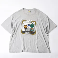 A BATHING APE アベイシングエイプ BAPE ベイプ 半袖 Tシャツ スターウォーズ ベビーマイロ サイズ3XL グレー 美品 中古 4a007385