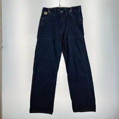 【中古品】 SUGAR CANE シュガーケーン WABASH STRIPE WORK PANTS ウォバッシュストライプ ワークパンツ 【156-260901-ny-06-fuzh】
