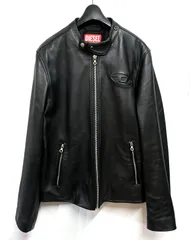 archive DIESEL ラムレザーシングルライダースジャケット 2026年最新】DIESEL 割引オプション：通常商品 メンズ シングル