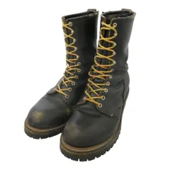 RED WING レッドウィング 2218 USA製 PT91 90s LOGGER BOOTS ロガー ブーツ ブラック系 9D【中古】