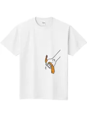 新品 送料無料 エビイラストプリント T シャツ 男女兼用 カジュアル 可愛い ストリート グラフィック