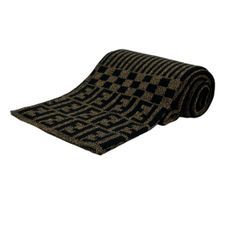 FENDI(フェンディ) マフラー美品 - ダークブラウン×黒 ペカン/ズッカ柄 ウール