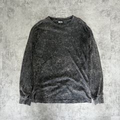 DIESEL Black Faded Long Sleeve Tee