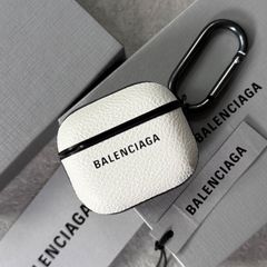 新品未使用 バレンシアガ AirPods Pro ハードケース レザー ホワイト