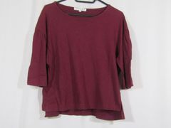 1030176　AMERICAN HOLIC　アメリカンホリック　七分袖カットソー　レディース　FREE　ボルドー
