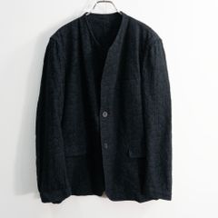 25SS COMOLI リネンサテン ノーカラージャケット - メルカリ