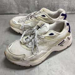 ▽ FILA フィラ CATAPULT カタパルト ローカット スニーカー ユニセックス 厚底 25.0cm ベージュ ■■ レディース