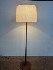 廃盤！美品！無印良品 LED麻シェードフロアライト 照明 オーク材