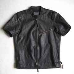 KADOYA カドヤ パンチングレザージャケット Tシャツ ブラック M | Mercari