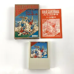 【中古】 MK3 グレートフットボール セガマーク3ソフト(箱説付) ソフト：可（全体的に傷、汚れあり） 箱：難あり（全体的に傷み、汚れあり、耳が取れかけている） 説明書：可（全体的にシミあり）  ■[1000025662855]■