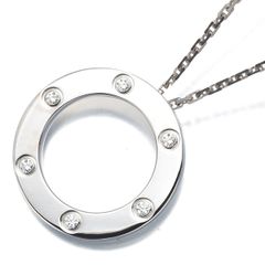 カルティエ ラブ ネックレス ダイヤ ダイヤモンド サークル 6P K18WG #200129