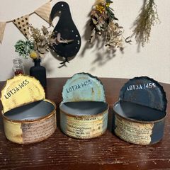 工具箱寄せロング 🧰 リメイク鉢 (TA-29) ミッドナイトブルー