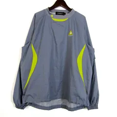 ルコックスポルティフ ウィンドブレーカー ピステ ゴルフウエア アウター メンズ Mサイズ グレー le coq sportif 【中古】