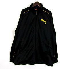 プーマ ジャージ ジャケット アウター スポーツウエア メンズ Lサイズ ブラック PUMA 【中古】