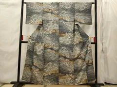 平和屋着物■上質な小紋　エ霞花文　正絹　逸品　AABI8379st
