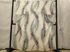 平和屋着物■上質な小紋　草花文　暈し染め　正絹　逸品　AABI8382st