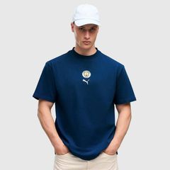 【送料無料・匿名配送】Puma プーマ マンチェスター・シティ 26/27 PUMATECH-X Tシャツ 白 青 リラックスフィット 新品 正規品