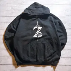 【激レアデザイン】Zelda Hoodie ゼルダの伝説 ブラック 黒 ゼルダ 剣 フラワー グラフィック ゲーム キャラクター パーカー フーディー 古着 #P7416