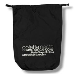 COMME des GARCONS × colette meets 도쿄 한정 콜라보레이션 나일론 에코 백 원 숄더백 꼼데가르송 × 콜레트 미츠 블랙 1747MG