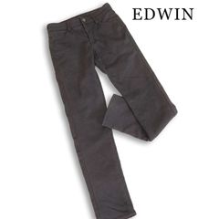 EDWIN エドウィン 秋冬★ 【ME403W】 裏フリース 暖パン ヘリンボーン ストレッチ ジーンズ パンツ Sz.S レディース