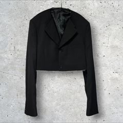 COMME des GARCONS HOMME PLUS クロップドテーラードジャケット PL-J072 BLACK XL コム デ ギャルソン オム プリュス ブラック