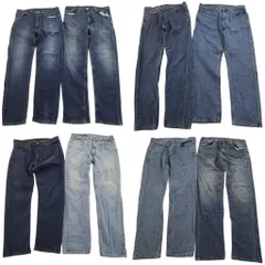 古着卸 まとめ売り リーバイス 505 デニムパンツ 8枚セット ( メンズ 36 ) テーパード　ジッパーフライ フェード 中古 古着 NG6127