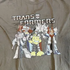 【USA古着】トランスフォーマー キャラ集合 Tシャツ XL カーキ Hasbro
