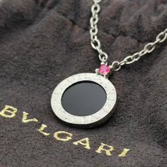 27593✨ブルガリ セーブザチルドレン ネックレス オニキス シルバー 925