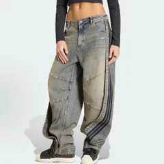 adidas Originals ADILENIUM 5.0 KY5189 バナナオーバーレイ デニムパンツ ワイドパンツ