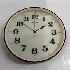 送料無料h16434 SEIKO セイコー KX221B ナチュラルスタイル 電波掛け時計 直径30.9cm 濃茶木目調