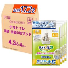4.5Lx8袋】デオトイレ 消臭抗菌サンド 緑茶成分入 猫砂 4.5Lへ増量中