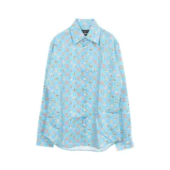 ルイ・ヴィトン LOUIS VUITTON ディストーテッドダミエ 長袖 RM211 ZYT HKS71W コットン 長袖シャツ メンズ Used A