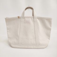 VISVIM 신품 CANVAS RIME TOTE M 정가 69300엔 0126103003025 캔버스 토트 백 26SS 아이보리 남성 비즈빔 비즈빔 중고 6-0821G♪
