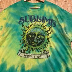 SUBLIME サブライム バンドTシャツ タイダイ グリーン 緑 太陽ロゴ S
