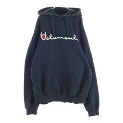 VETEMENTS (ヴェトモン) 16SS Oversized Logo Hoodie オーバーサイズロゴ刺繍スウェット フーディー ブラック 買取実績 MS16TP31