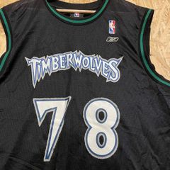 Reebok×NBA】ティンバーウルブズ ゲームシャツ ユニフォーム M 黒