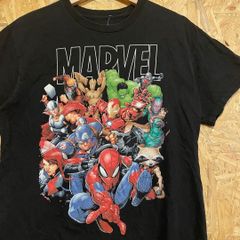 MARVEL 마블 히어로즈 프린트 반소매 T셔츠 M 스파이더맨