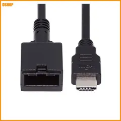送料無料★cablecc HDMI 1.4 Type-Eメスから4KタイプAオス ビデオオーディオケーブル 自動車接続シ 送料無料