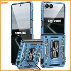 【激安】送料無料★Galaxy Z Flip7 5G 用ケース リング付き 衝撃吸収 耐衝撃 スタンド機能 米軍MIL規格 サム