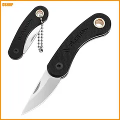 中古 送料無料★FLISSA 折りたたみナイフ フォールディングナイフ ポケットナイフ ミニナイフ 小型 ボールチェーン付 D 即納
