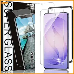 送料無料★Nutmeg 対応 Galaxy S26 5G 用 ガラスフィルム 2 枚 ガイド枠付き 強化ガラス | ga アウトレット