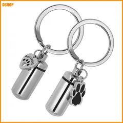 【即納】送料無料★遺骨 キーホルダー ペンダント付き防水型骨壷カプセルキーホルダ (2個) | ー ペンダントメモリアル高い密封
