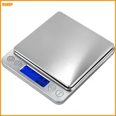 中古 送料無料★キッチンスケール 0.1g 単位 計量器 3kg 測り 料理 風袋引き オートオフ計量可能機能 乾電池付 (0 即納