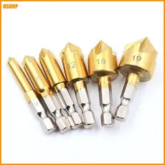 中古 送料無料★皿取り錐ドリル 皿取りビット ドリル刃 面取りビット 6～19mm 座グリビット ぐり HSS鋼 六角軸 ドリ 即納