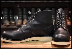 【13D 美品 25年】レッドウィング 8165 アイリッシュセッター 黒 ブラッククローム プレーントゥ 編み上げ ブーツ redwing HOPESMORE【GI013】