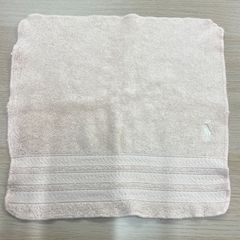 RALPH LAUREN ラルフローレン フェイスタオル ピンク 刺繍 タグ難あり