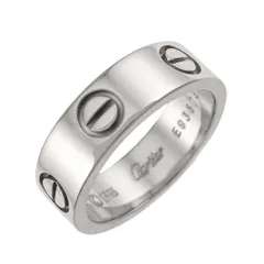 カルティエ Cartier ラブ #50 リング K18 WG ホワイトゴールド 750 指輪 Love Ring 90336940